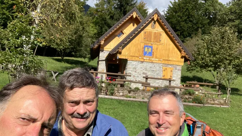 Mauro Darpin (a sinistra), Fanco Iaconissi (al centro) e Sandro Valent (a destra)