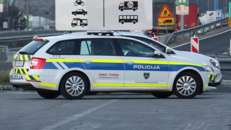 La polizia slovena in una foto di archivio