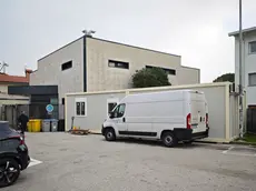 Il container in allestimento Foto Andrea Lasorte