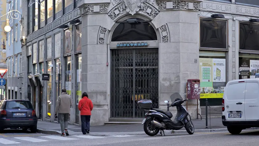 Casa Polacco che ospitava il negozio Andromeda a Trieste (Lasorte)
