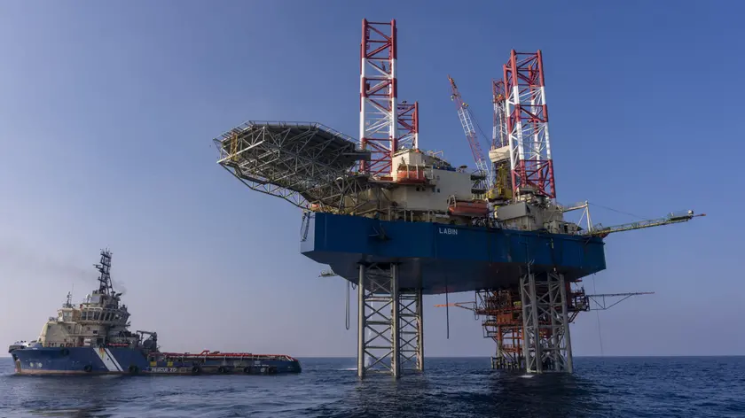 La piattaforma Labin usata per la trivellazione del nuovo pozzo