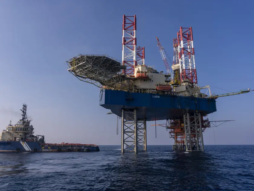 La piattaforma Labin usata per la trivellazione del nuovo pozzo