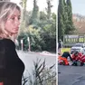 La vittima, Giuseppina Gherlani, in una foto tratta da Fb e i soccorritori sul luogo dell'incidente (Bonaventura)