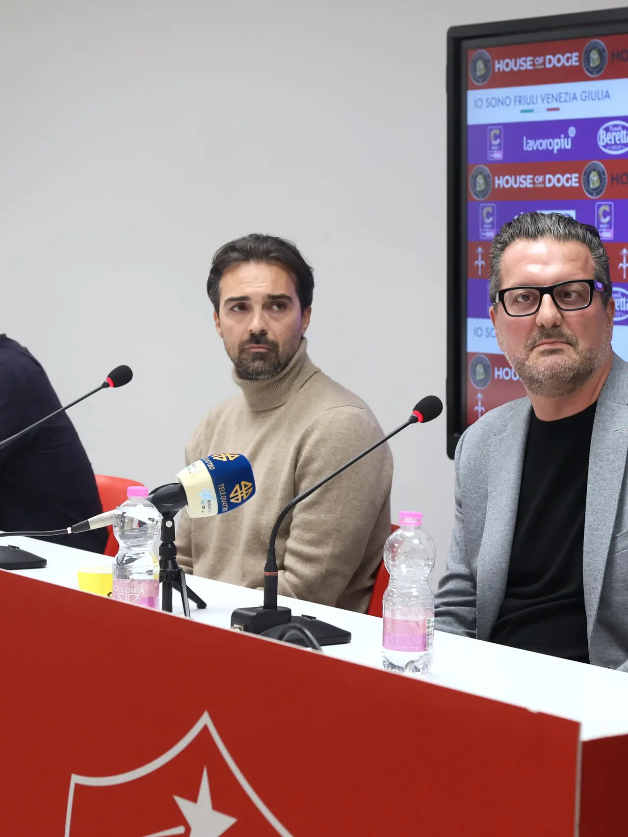 La conferenza stampa della proprietà della Triestina Calcio (Lasorte)