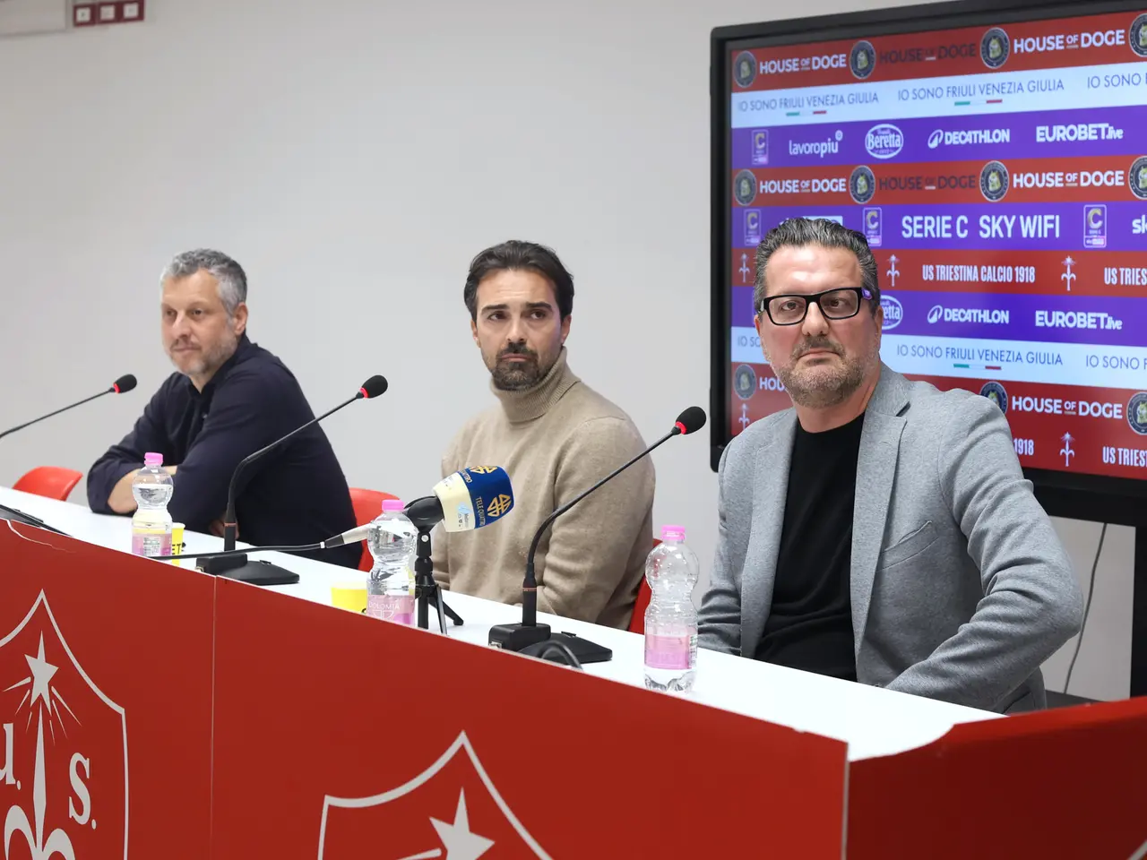 La conferenza stampa della proprietà della Triestina Calcio (Lasorte)