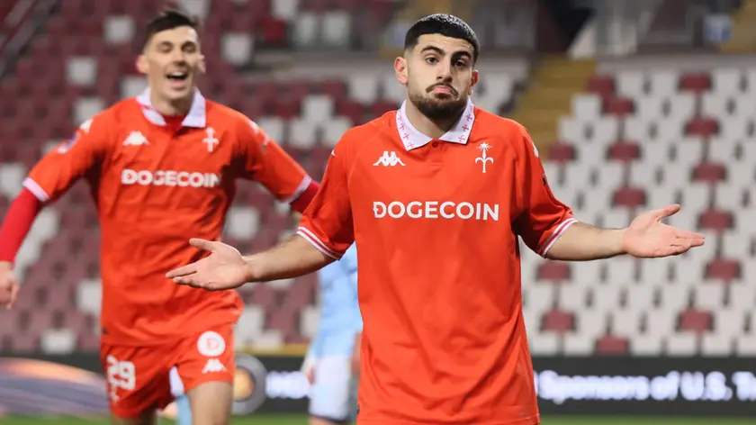 L’esultanza di Gunduz (fotoservizio Andrea Lasorte)