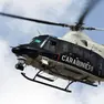 L'elicottero dei Carabinieri in volo