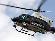 L'elicottero dei Carabinieri in volo