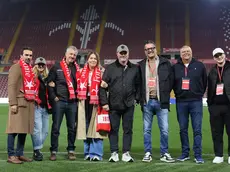 I nuovi soci americani sul prato dello stadio Rocco (Lasorte)