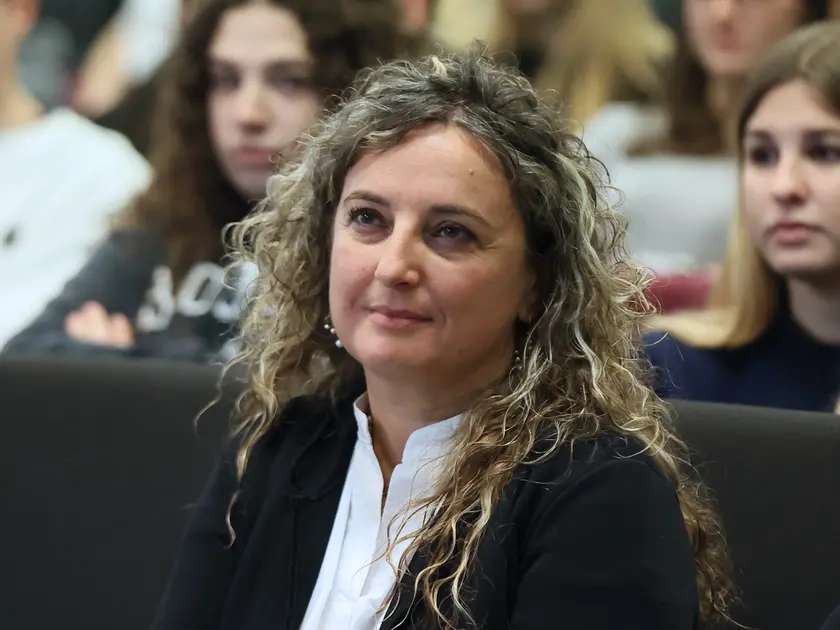 La scienziata Erika Coppola al Galilei (Lasorte)