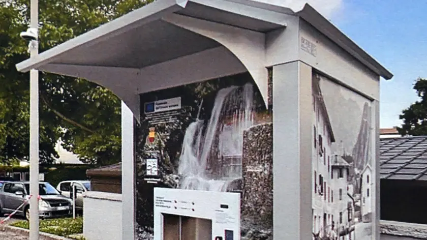 Le nuove casette dell’acqua. Foto Bruni