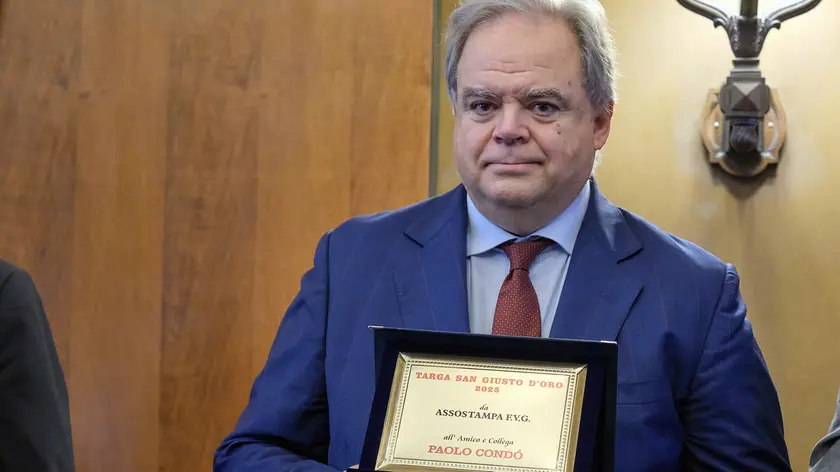 Pasolo Condò alla premiazione de San Giusto d'Oro (Silvano)