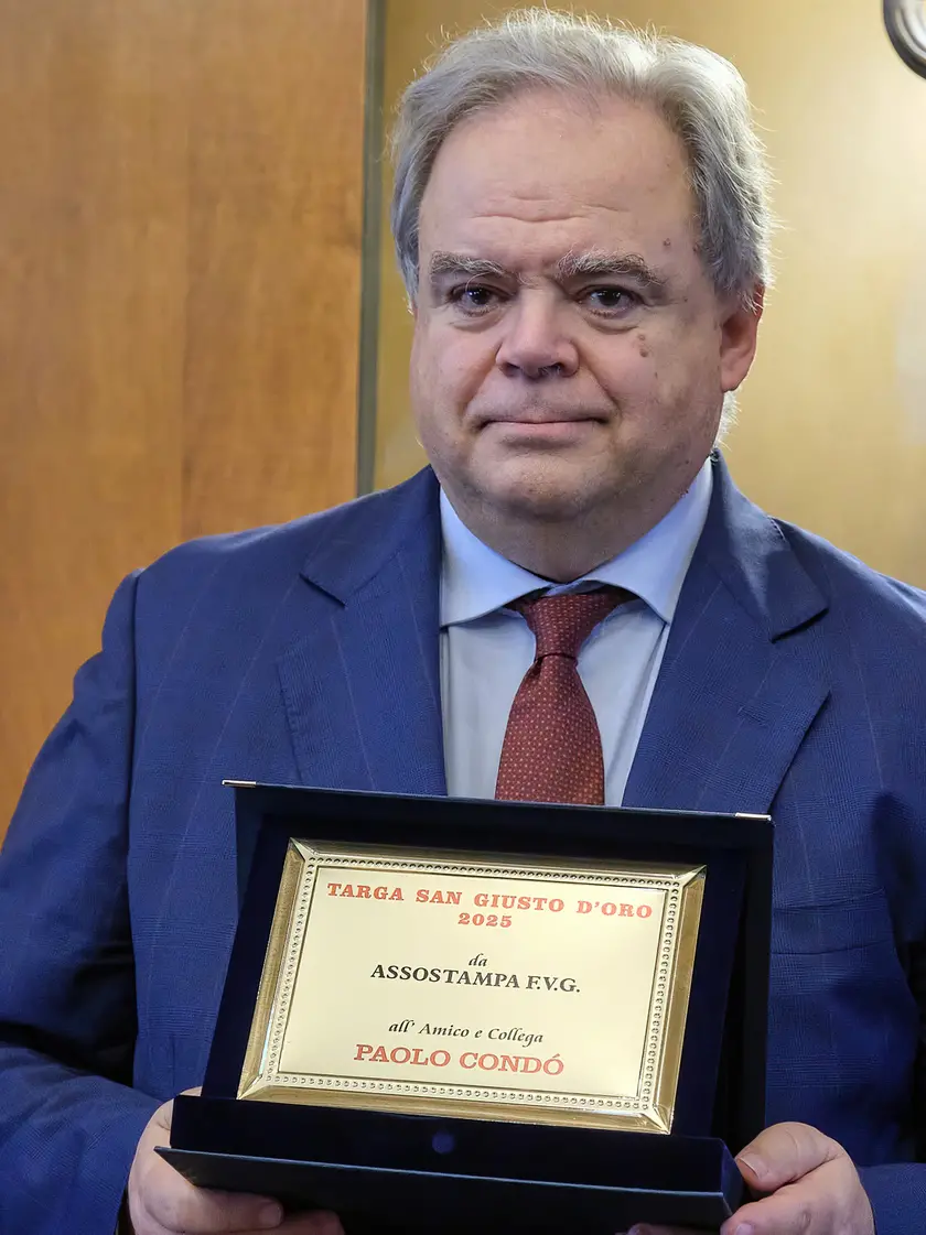 Pasolo Condò alla premiazione de San Giusto d'Oro (Silvano)