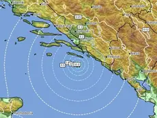 L'epicentro del terremoto (tratto da Ingv)
