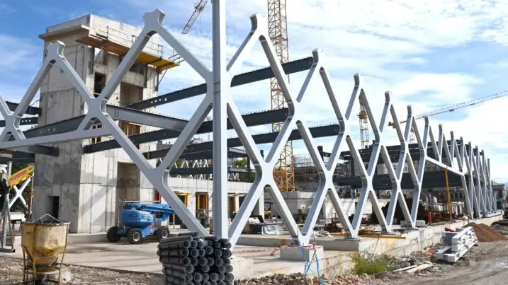 Il cantiere della nuova autostazione di Žabica a Fiume