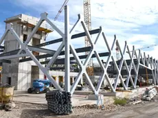 Il cantiere della nuova autostazione di Žabica a Fiume