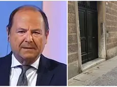 Il giornalista Luigi Bacialli e il luogo dell'aggressione in via Cornarotta, nel centro di Treviso