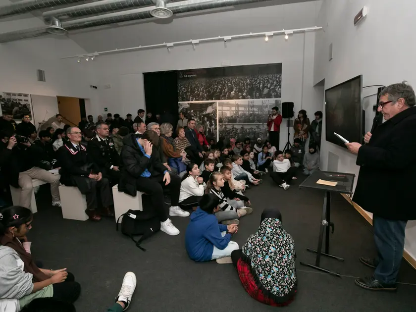 La sala al Muca che ha ospitato il Memorial al quale hanno partecipato numerosi studenti. Foto di Katia Bonaventura