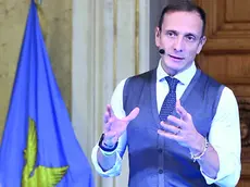 Il presidente della Regione Fvg Massimiliano Fedriga alla conferenza di fine anno