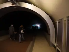 Galleria Bombi al buio domenica mattina a Gorizia (Tibaldi)