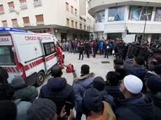 Piazza Cavour dopo l’accoltellamento dello scorso 23 febbraio (foto Bonaventura)