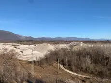 L'area in cui si è tenuto il rave party