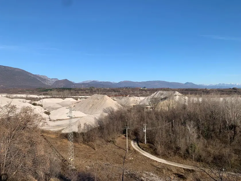 L'area in cui si è tenuto il rave party