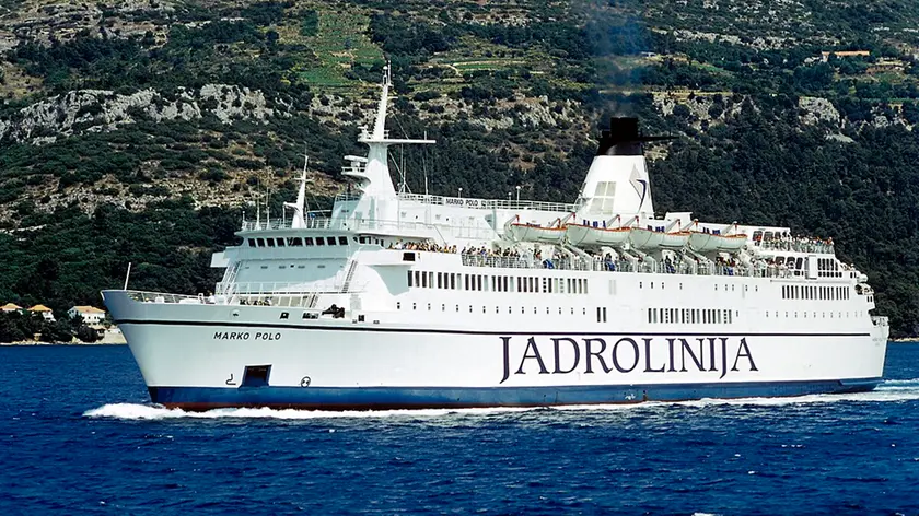 Lo storico traghetto Marko Polo, che dal 2026 smetterà di operare sulle coste italiane