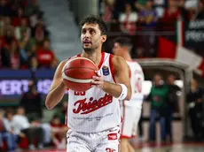 Il playmaker Davide Moretti tra i più positivi un questa fase della stagione Ciamillo/Lasorte