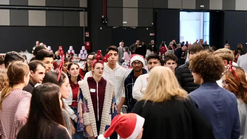 Il pranzo di Natale della Comunità di Sant'Egidio a Trieste. Fotoservizio Massimo Silvano