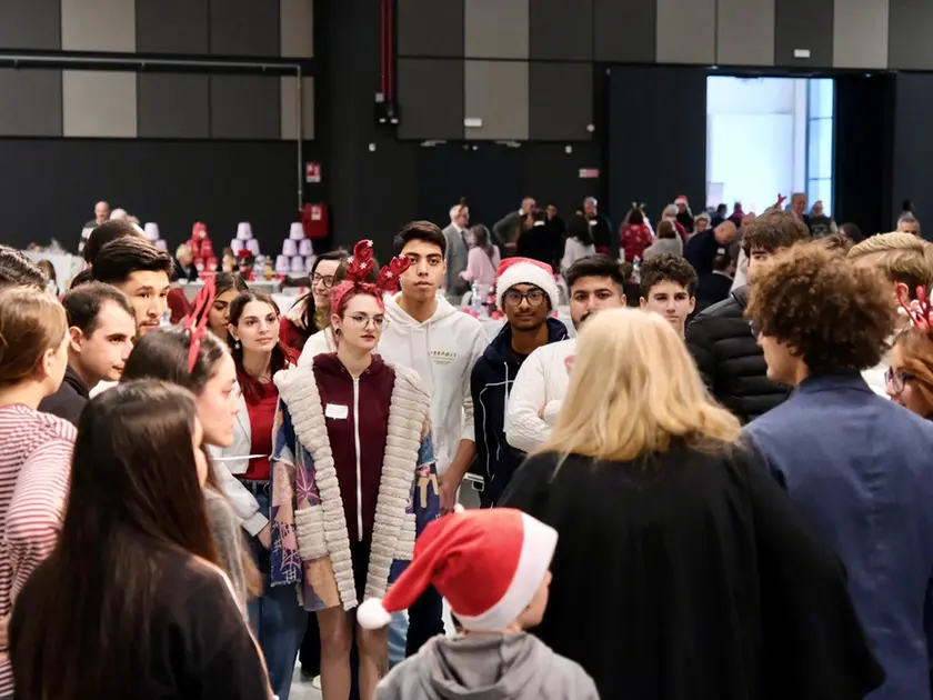 Il pranzo di Natale della Comunità di Sant'Egidio a Trieste. Fotoservizio Massimo Silvano