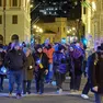 Il corteo a Trieste la sera di Natale (foto Silvano)