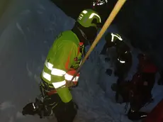 L'intervento di recupero del freerider