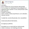 Il post del Comune