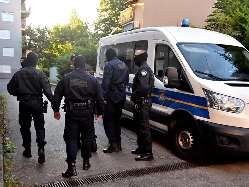 La Polizia croata in una foto di archivio