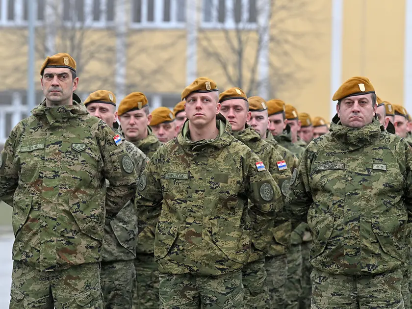 Militari croati (foto Ministero della difesa della Croazia)