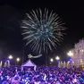La festa di fine anno in piazza Unità (Bruni)