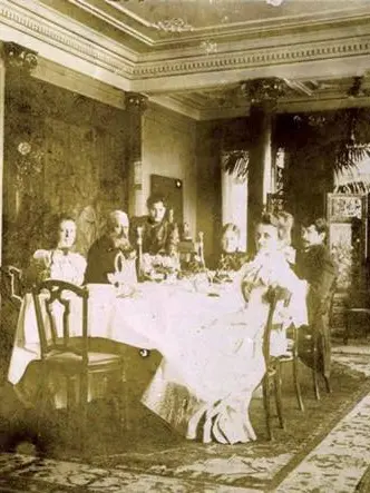 La sala da pranzo di Villa Veneziani