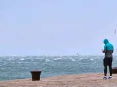 Bora sul golfo di Trieste in una foto dei giorni scorsi (Silvano)