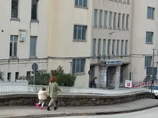 Una mamma entra al Burlo Garofolo in via dell’Istria assieme alla figlia Foto Francesco Bruni