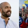 Felix Moronta e bandiere del Venezuela