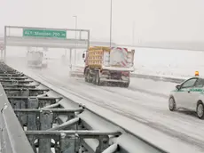 Tutto pronto in caso di forti nevicate in autostrada