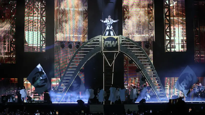 Il concerto di Robbie Williams allo stadio Rocco lo scorso luglio (foto Lasorte)