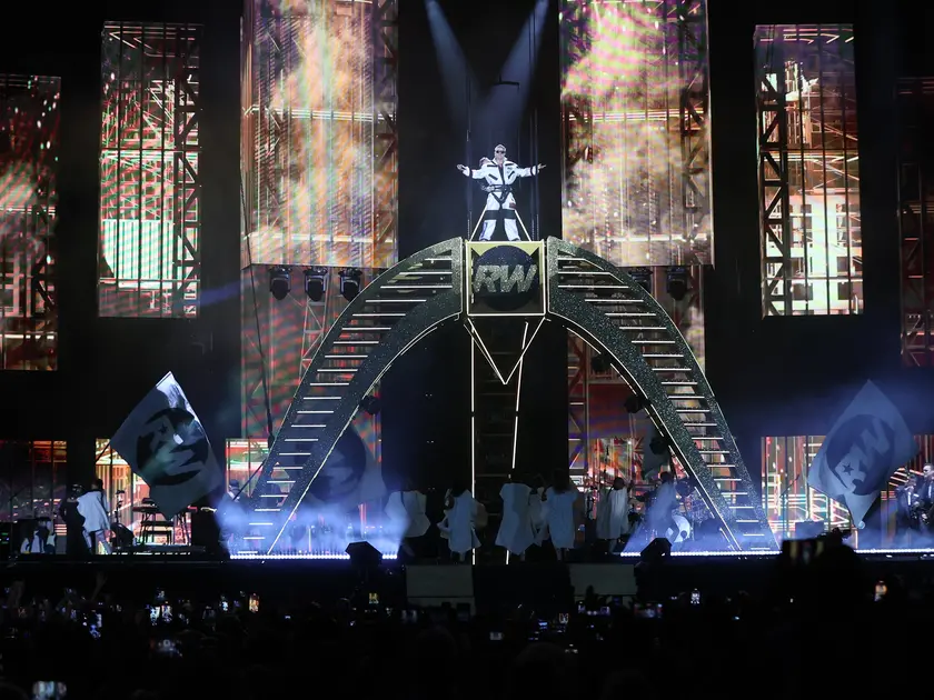 Il concerto di Robbie Williams allo stadio Rocco lo scorso luglio (foto Lasorte)