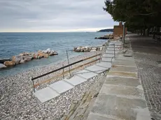 La nuova scala in muratura per l’accesso a Bau Beah Foto Andrea Lasorte