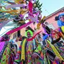 Il Carnevale in piazza Marconi nell’edizione dello scorso anno Foto Andrea Lasorte