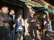 L’incontro di sabato mattina in corso Italia a Gorizia. Foto Roberto Marega