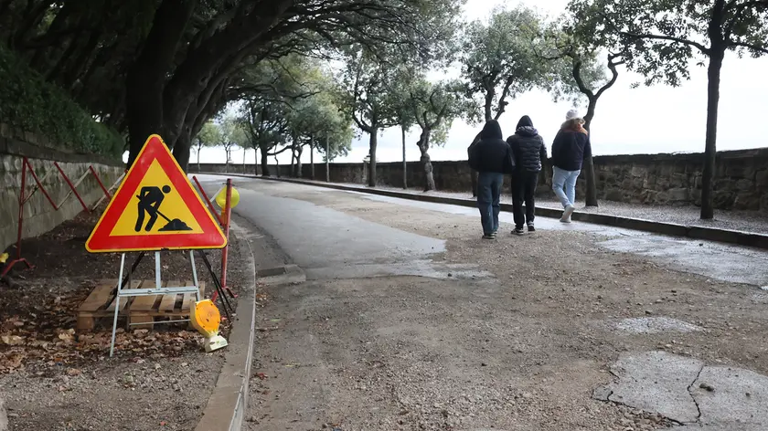 I lavori nel Viale. Fotoservizio Lasorte
