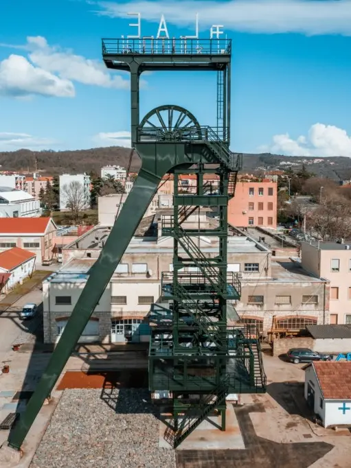 L’ascensore per l’accesso alle miniere