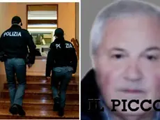 A sinistra le forze dell'ordine sul luogo del delitto in vicolo Desenibus. A destra Paolo Utili, 70 anni